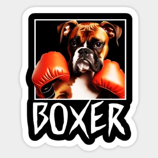 Boxer Dog Sticker